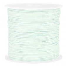 Macramé bead cord 0.8mm Frosted blue